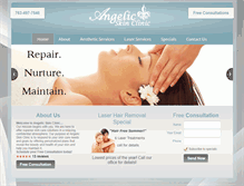 Tablet Screenshot of angelicskinclinic.com